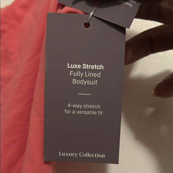 NWT Auden Vibrant Coral Bodysuit- size XS - Picture 3 of 4